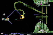R-Type for Arcade - Blast these barriers before you crash into them...