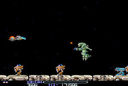 R-Type for Arcade - Firing on some opponents...