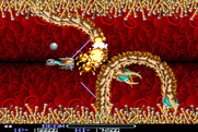 R-Type for Arcade - Blasting my way through the level...