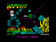 R-Type for ZX Spectrum - Approaching the second end of level boss...