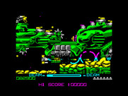 R-Type for ZX Spectrum - You'll need to navigate narrow paths as the ship moves...