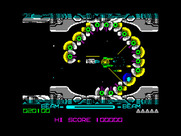 R-Type for ZX Spectrum - This large creature rotates, so time your passage through carefully!