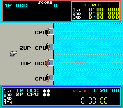 Hyper Sports Arcade Screenshot: Game start.