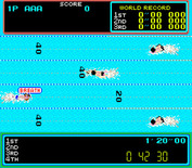 Hyper Sports for Arcade - Don't forget to breathe while swimming!