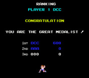 Hyper Sports for Arcade - Congratulations on the score!