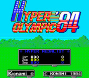Hyper Sports for Arcade - Title screen (Japanese version).