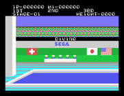 Hyper Sports for Sega SG-1000 - Ready to begin diving?
