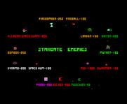 Stargate for Arcade - Attract mode; the enemies you'll encounter.