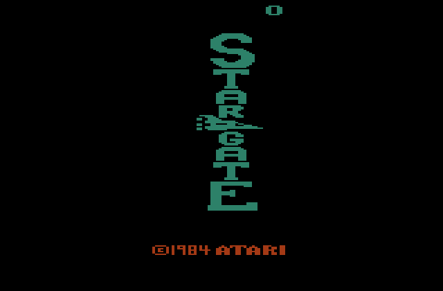Stargate Atari 2600 Screenshot: Title screen (as Stargate).