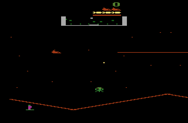 Stargate Atari 2600 Screenshot: Game start.