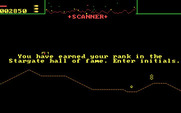 Stargate for IBM PC/Compatibles - Game over, but a new high score!