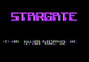 Stargate for Apple II - Title screen.