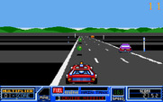 RoadBlasters for Amiga - Those armored cars are tough to destroy...