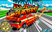 RoadBlasters for Amiga - Title screen.