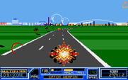 RoadBlasters for Amiga - Crash! I lost a life, and some time...