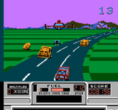 RoadBlasters for NES / Famicom - Catch the weapons without crashing!