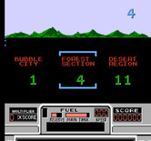 RoadBlasters for NES / Famicom - Level select.