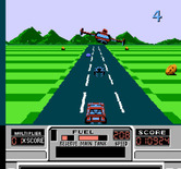 RoadBlasters for NES / Famicom - Catch items for additional firepower and capabilities!