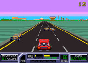 RoadBlasters for Arcade - More types of cars begin to appear as the game progresses...