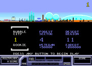 RoadBlasters for Arcade - Game start; first, select a starting level.
