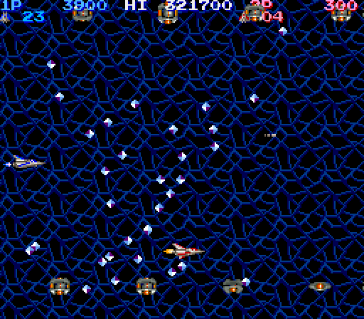 Life Force Arcade Screenshot: Welcome to bullet hell!