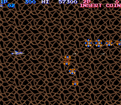 Life Force Arcade Screenshot: Game start.