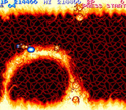 Life Force for Arcade - Don't get hit by the acid flames!