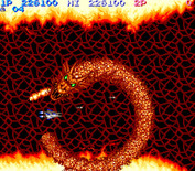 Life Force for Arcade - "Cruiser Tetron", the third end of level boss...