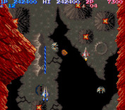 Life Force for Arcade - Entering a volcanic area...