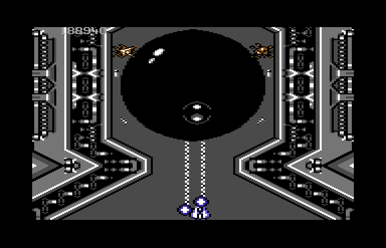 Life Force Commodore 64 Screenshot: The final opponent!