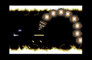 Life Force for Commodore 64 - A giant dragon is the third end of level boss...