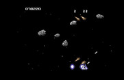 Life Force for Commodore 64 - Some enemies explode into multiple shards after you shoot them.