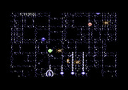 Life Force for Commodore 64 - Those glowing orbs attack from all directions...