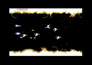 Life Force for Commodore 64 - Firebirds attacking...