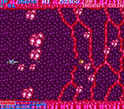Life Force for Arcade - In some parts of the game you need to blast your own path...