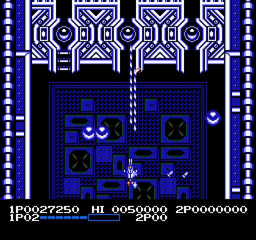 Life Force NES / Famicom Screenshot: Shoot the cores to continue on...