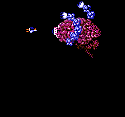 Life Force NES / Famicom Screenshot: The first end of level boss.