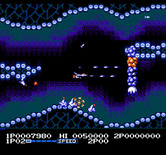 Life Force for NES / Famicom - Shoot the orange section of the hand to destroy it.