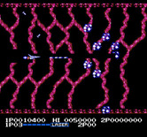 Life Force for NES / Famicom - Blast through these barriers...