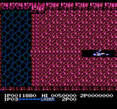 Life Force for NES / Famicom - Blast through a solid wall...