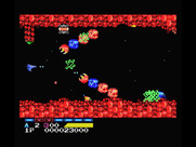 Life Force for MSX - Shooting my way through the first level...