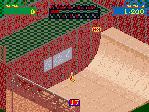 720º Arcade Screenshot: Oops, I fell...