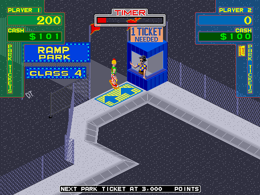 720º Arcade Screenshot: Entrance to a park...