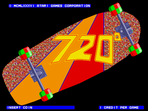 720º Arcade Screenshot: Title screen.
