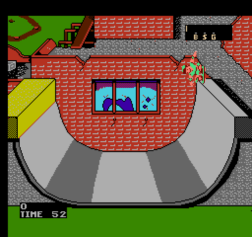 720º NES / Famicom Screenshot: Skating on the ramp...