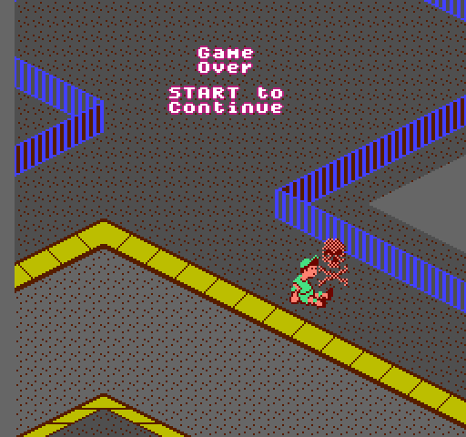 720º NES / Famicom Screenshot: Game over.