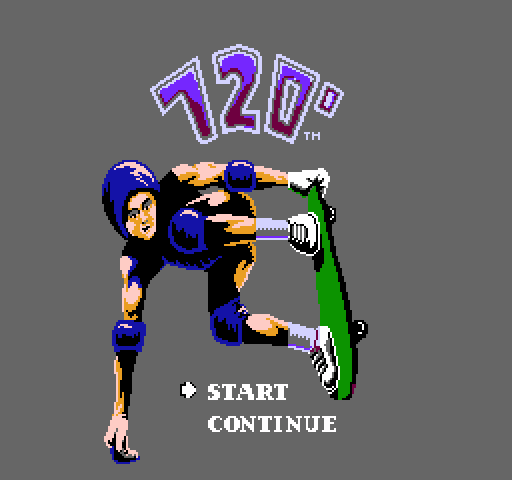 720º NES / Famicom Screenshot: Title screen.