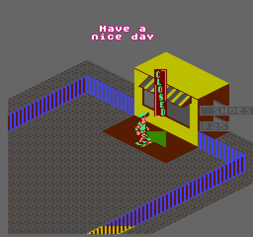 720º NES / Famicom Screenshot: Hmm, closed...