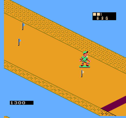 720º NES / Famicom Screenshot: Almost at the finish line...