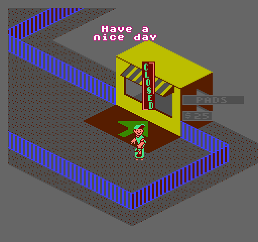 720º NES / Famicom Screenshot: Also closed!